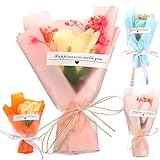 Rosa de jabón romántica: hecha de material natural, este conjunto de ramos de gypsophila no se rompe fácilmente y su apariencia se puede mantener durante mucho tiempo, decoración de flores secas