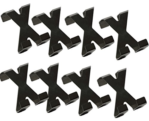 Preisvergleich Produktbild RMB® 8er Set Edelstahl Türhaken Handtuch-Haken ohne bohren Bademantel-Aufhänger
