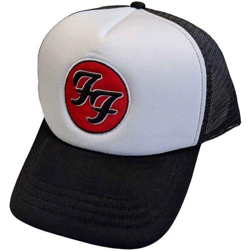 Image of Foo Fighters Baseball Cap FF Band Logo Official Black Trucker One Size