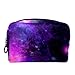 Produktbild TIZORAX Galaxy-In-Space Make-up-Tasche Kulturbeutel für Frauen Hautpflege Kosmetik Handy Tasche Reißverschluss Handtasche