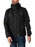 Superdry Mens Hooded Mountain Sd Windbreaker Jacket Black/Everton Size L