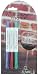 Wine Glass Writer - Drink Marker/Pen - 3 Pack, Metallic Wine Red, Teal, Purple - Holiday Limited Edition by Juvale