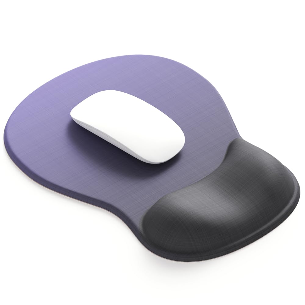 DEMON CHEST ErgoComfort Gel Wrist Rest Mouse Pad-Ergonomic Office Mousepad with Wrist Support-Non-Slip, Design Desk Accessories Mat for Home&Game Decor (06Deep Violet)