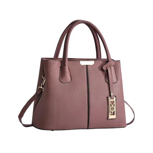 Image of Women's PU Leather Handbag Stylish Tote Shoulder Bag with Crossbody Strap Elegant Spacious Purse for Work & Everyday Use