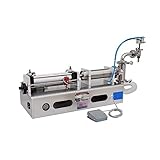 KOMFGT Automatic Liquid Filling Machine, Stainless Steel Electric Pneumatic Bottle Filler, High-Speed Dispenser for Various Liquids in Industrial and Commercial Use(50-500Ml)
