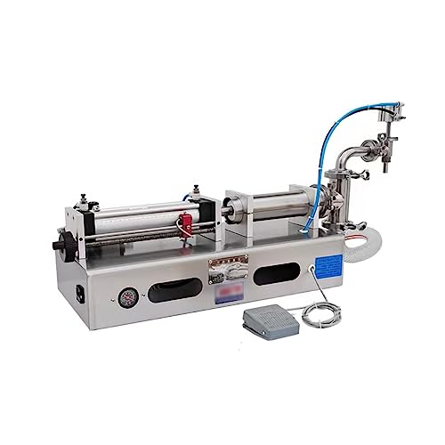 KOMFGT Automatic Liquid Filling Machine, Stainless Steel Electric Pneumatic Bottle Filler, High-Speed Dispenser for Various Liquids in Industrial and Commercial Use(50-500Ml)