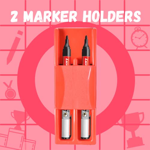 Image of Eduway Premium Non-Magnetic Whiteboard /Chalkboard Plastic Duster Eraser| with 2 Marker | Perfect for Cleaning & Durable| Ideal for Teacher, Office, Kids, and Home |(1 Duster, 1Marker) -Assorted Color