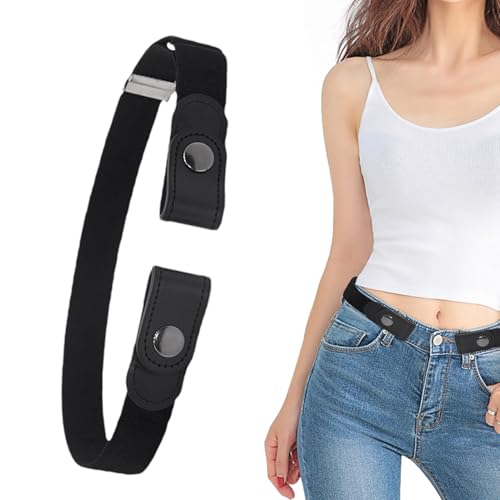No Buckle Invisible Elastic Stretch Belt | Invisible Nylon Elastic Belt No Buckle Lazy - Comfortable No Show Stretch Adjustable Women Accessories For Pants