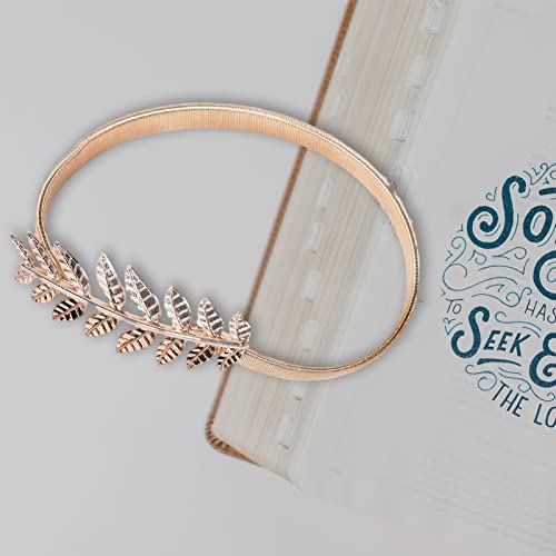 2 Pack Curtain Tie Backs, Gold Leaves Curtain Tiebacks Adjustable Curtain Holdbacks Modern Simple Style Drape Tie Backs, Metal Curtain Buckle Clips for Home Hotel Office Window Drapery Decoration