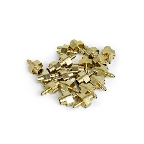 wheelfun 1/14 1/12 LESU Brass Nozzle for Hydraulic RC Excavator Dump Truck Loader Car for Adult Hobby