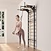 Swedish Ladder Pro, Wood Stall Bar with Push-Through Bar, Adjustable Pull-Up Dip Bar for Adults and Kids, Accessories Bundle, Spring, for Home, School, Physical Therapy and Gymnastics (40