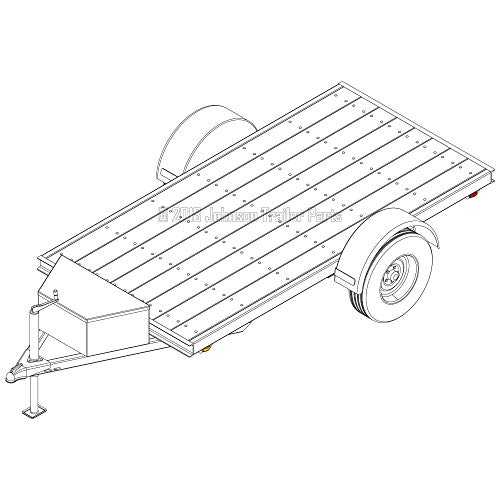 5′ X 10′ Utility Trailer Plans – 3,500 Lb Capacity | Trailer Blueprints Model U60-120-35J #TOP4
