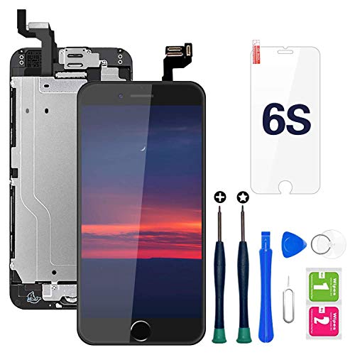 Ecran iPhone 6s Noir 4,7" LCD Vitre Tactile Complet Cover