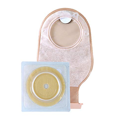 Colostomy Bags Ostomy Supplies Two Piece Drainable Pouches For Colostomy Ileostomy Stoma Care, With Clamp (10Pcs Bags+5Pcs Barriers) #TOP9