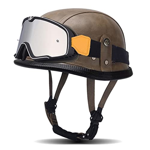 ※ 【Multiuso】 Il casco per ciclomotore e scooter è adatto per uomini e donne adulti. Perfetto per auto da strada, fuoristrada, motoslitta, bici senza pedali, scooter, ciclomotori, cafe racer, bici da strada, incrociatori e altre moto, ecc.
