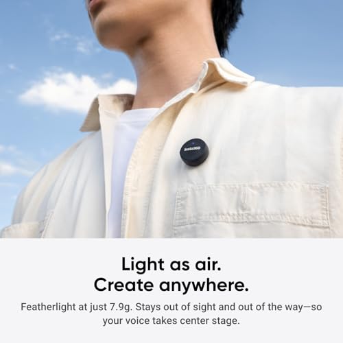 insta360 mic air 1 tx  1 rx noise cancelling 300m range wireless microphone for usb-c iphoneandroidpcmac vlog streaming