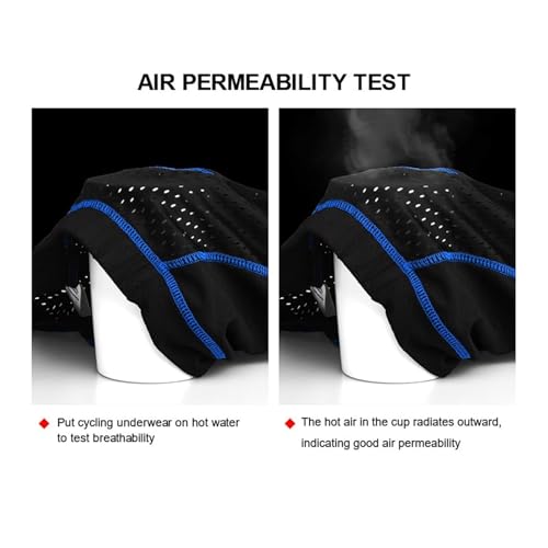 Calzas ciclismo con almohadilla gel 5D transpirables hombre miniatura 3