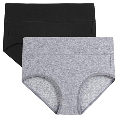 Image of wirarpa Women's Modal Underwear Soft High Waist Briefs Ladies Panties 4 Pack (Regular & Plus Size)