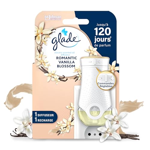 Glade Electric Scented Oil Diffuseur Réglable - Infusé Aux Huiles Essentielles - Jusqu'à 120...
