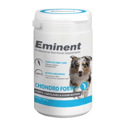 EMINENT Supplements Chondro Forte+ | Nahrungsergänzungsmittel für Hunde, für die richtige Funktion der Gelenke, Sehnen und Bänder