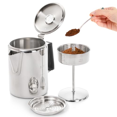 Camping-Coffee-Pot-Stainless-Steel-Coffee-Pot-Outdoors-Durable-Stove-Top-Coffee-Maker-Brew-Coffee-on-Fire-Ideal-for-Group-Camping-Hiking-Backpacking-RV-and-Travel-9-Cups