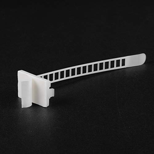 Clips auto-adhésifs réglables pour câbles électriques 91x8mm uxcell - 3
