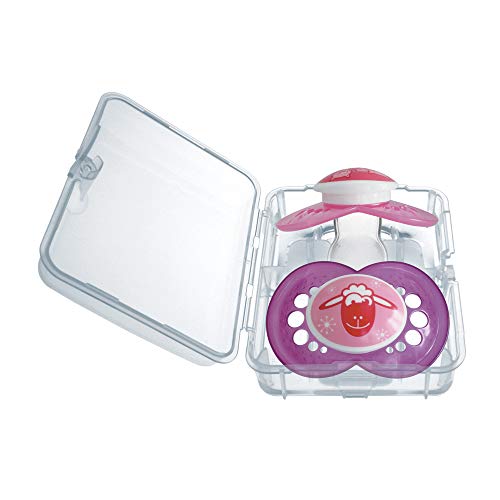 Conjunto com duas chupetas, MAM, Rosa