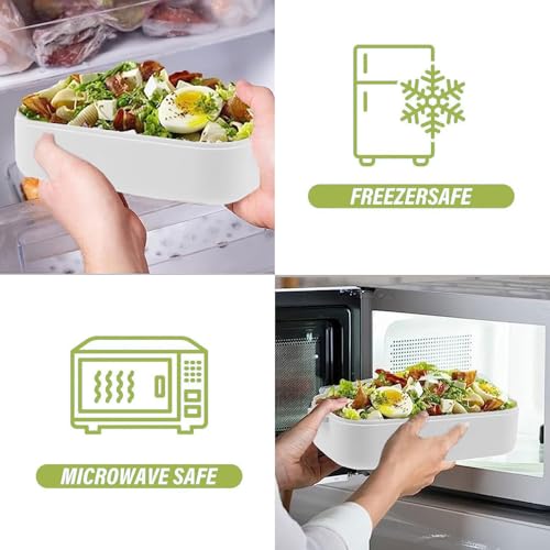 صندوق طعام بينتو من الفولاذ المقاوم للصدأ 304: مزدوج الطبقات وآمن للاستخدام في الميكروويف، عزل حراري قابل للفصل - للبالغين والطلاب والمكتب والمدرسة - مع شنطة حرارية وأدوات مائدة من اداندو، 1.4 ل