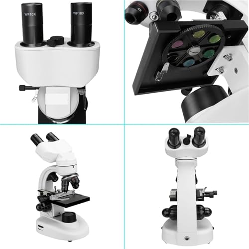 Microscope binoculaire électronique 40x-1600x avec kits et double LED pour l'observation - 2