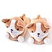 Smoko Wireless Heated Corgi Slippers | Womens and Mens | Kawaii Plush Footwarmers for Adults