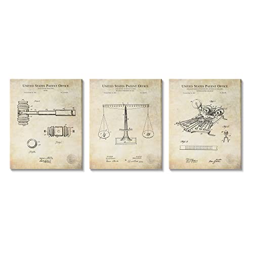 Cuadro Vintage con Patente, Lienzo 16x20 Pulgadas Set miniatura 1