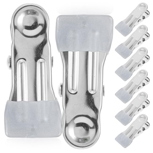 COLLBATH 30 Stück Teiliges Edelstahl Windfeste Poolabdeckungs klammern für Schwimmbecken rutschfeste Befestigungsklammern mit Glatten Kanten Vielseitig für Decken Gardinen und Kleidung