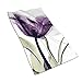 Produktbild tyui7 Elegante Tulpe Lila Blume Handhandtuch Gesichtstuch Arbeits Küche Weiche Mikrofaser Strand Reisetuch 40x70cm für Pool Bad Spa Fitness Schwimmen
