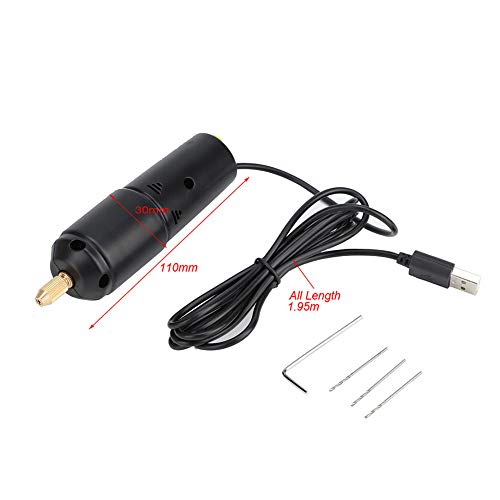 Taladro eléctrico portátil 5V con diseño manual y alimentación USB miniatura 7