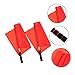 2pcs Conducting Flags Traffic Signal Waving Flags for Referees and Racing Events Durable Hand Cranked Signal Flags for Communication