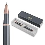 Parker IM Stylo roller | collection Touche Finale | finition turquoise | pointe moyenne | encre noire | coffret cadeau