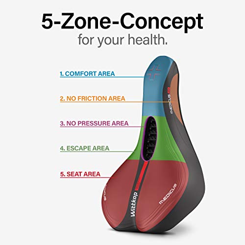 Wittkop Bike Seat [Trekking] Bicycle Seat for Men 