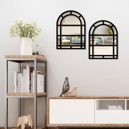 Image of Sehaz Artworks Home Decoration Items for Living Room | Wall Decor Items for Bedroom | Decorative Mirror for Wall Decorations | Wall Hanging Decoration | Jharokha Wall Decor Item for Living Room