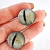Tree Frog Glass Eyes Realistic Javan Animal Pair for Reptile Art Doll Parts, Sculpture, Prop, Mask Crafts, Fursuit Cosplay, Jewelry Making Cabochons, Taxidermy Supplies, and More (20mm) #1