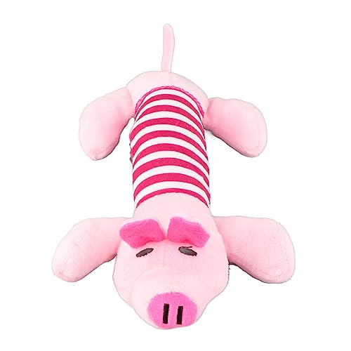 Juguete de peluche para perro con forma animal y chirriador miniatura 4