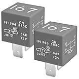 #167 191906383C Fuel Pump Relay (Pack of 2) - Compatible with VW Golf (1986-2013), Passat, Jetta, Audi A4 (2001-2005), A8, S4, S8