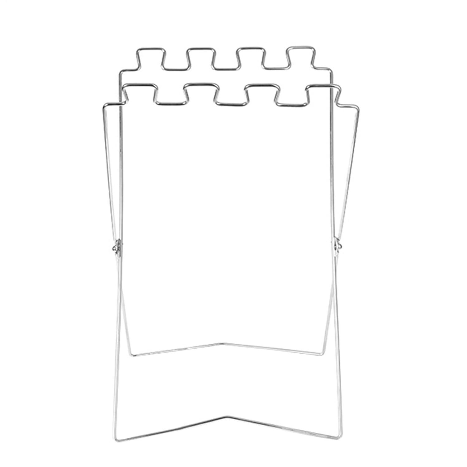 Folding Garbage Bag Frame - Metal Trash Bag Holder for Garden Leaves Weeding Laundry Kitchen Cooking | Portable Iron Waste Bags Storage Stand, Collapsiible and Lightweight Design