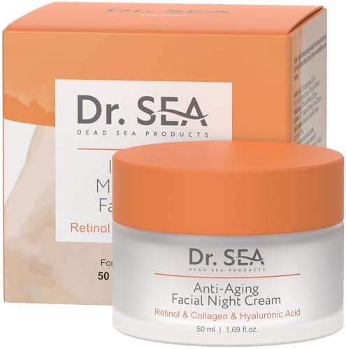 DR. SEA - Crema Facial Antiedad de Noche - Retinol, Colágeno & Ác...