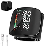 Nzkeuf Wearable Wrist Blood Pressure Monitor, Accurate Blood Pressure Machine for Two User, BP Monitor with Automatic Voice Broadcast, Compact Portable Cuff for Adult & Senior for Home, Office, Travel - Image 1