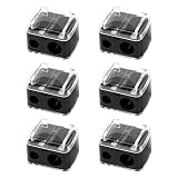 6PCS Makeup Sharpener Anspitzer, Spitzer für Kajalstifte, Doppelspitzer mit Auffangbehälter, geeignet für dicke und dünne Kosmetikstifte, Eyeliner, Augenbrauen- und Lippenkonturenstifte