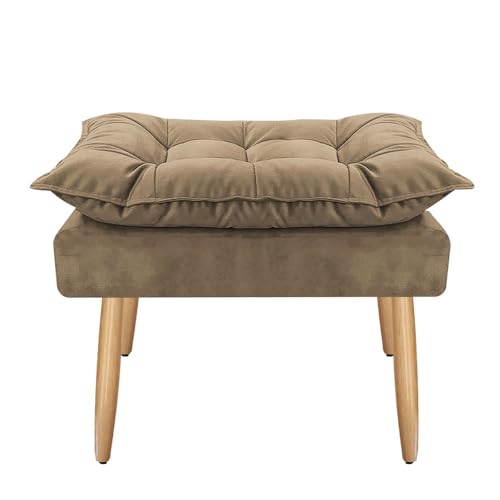 Poltrona + Puff Linda Platinum Decor Capuccino