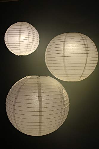 Lampions Paket SMALL - weiß - 35 St.