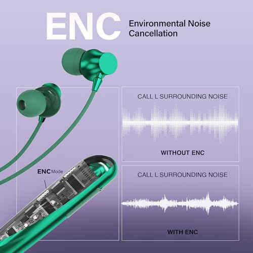 Image of AROMA NB119 Tronix Upto 100 Hr Playtime*,ENC,Fast Charging,Dual Pairing Neckband Bluetooth