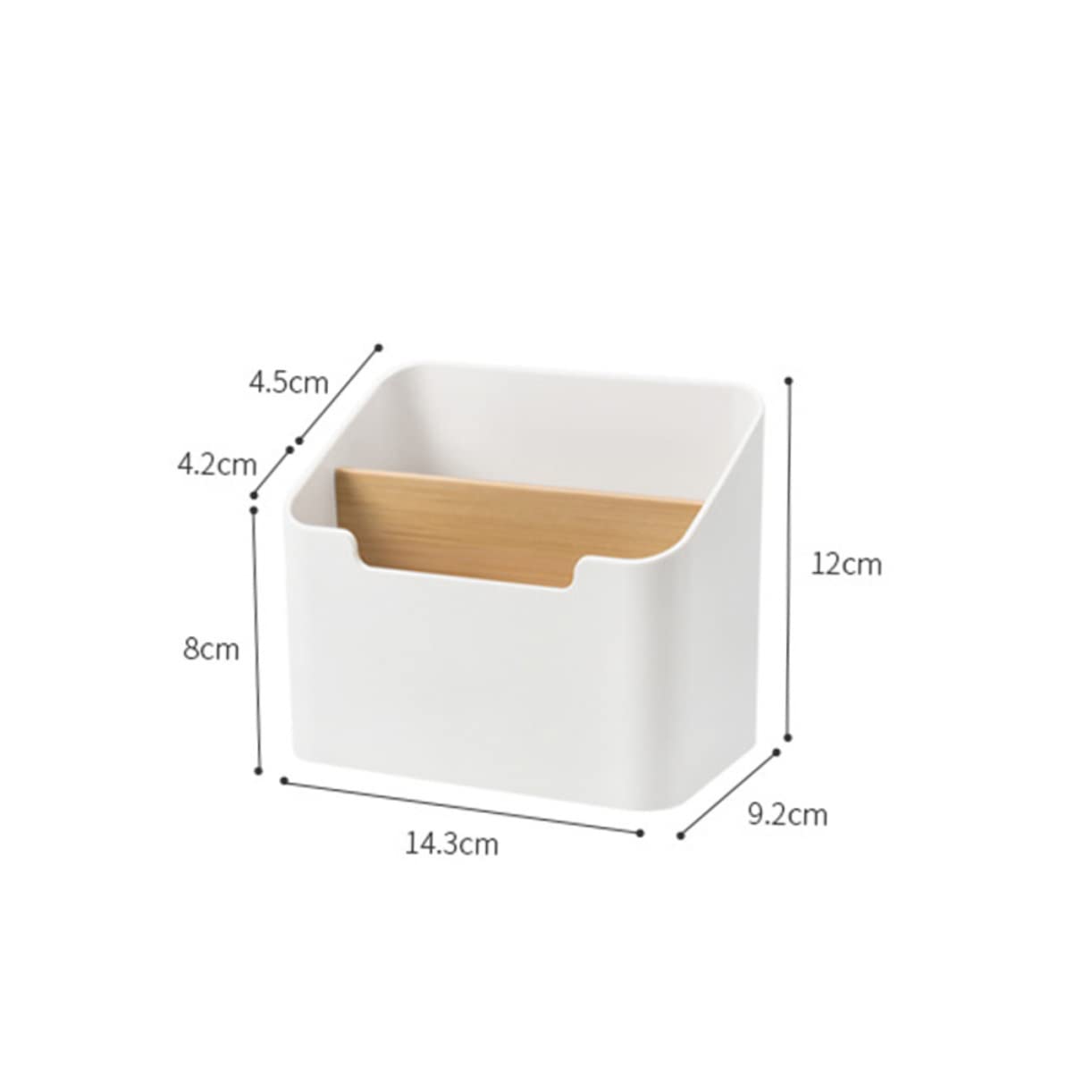 Boîte de rangement de bureau en plastique alimentaire vert support de
