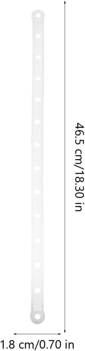 Cabilock 60pcs Non- Plastic Hanger Strips for Closet Organization Clothes Hanger Connection Strips for Coats Pants and Skirts White Hanging